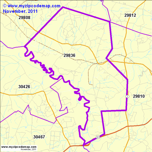 map of 29836