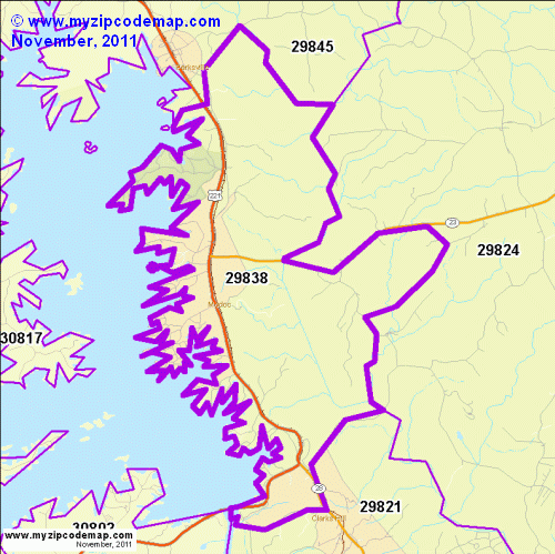 map of 29838