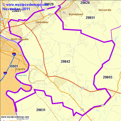 map of 29842
