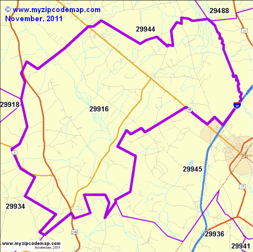 map of 29916