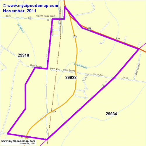 map of 29922