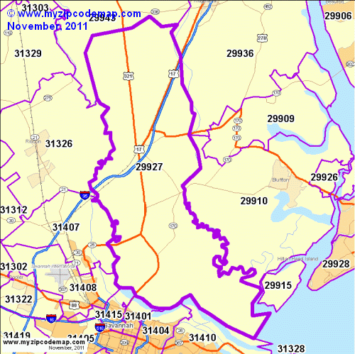 map of 29927