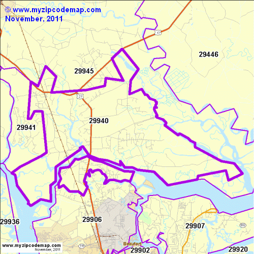 map of 29940