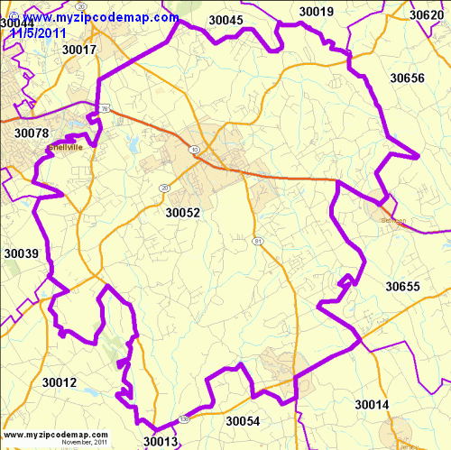 map of 30052