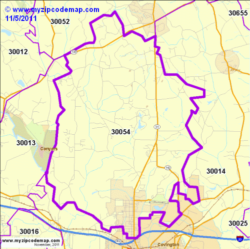 map of 30054