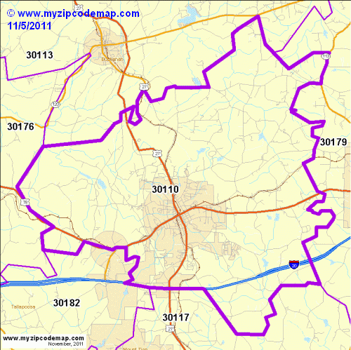 map of 30110