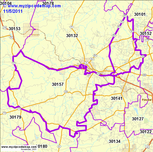 map of 30157
