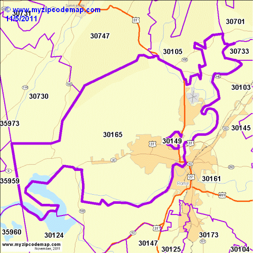 map of 30165