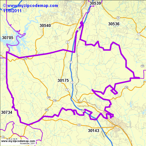 map of 30175