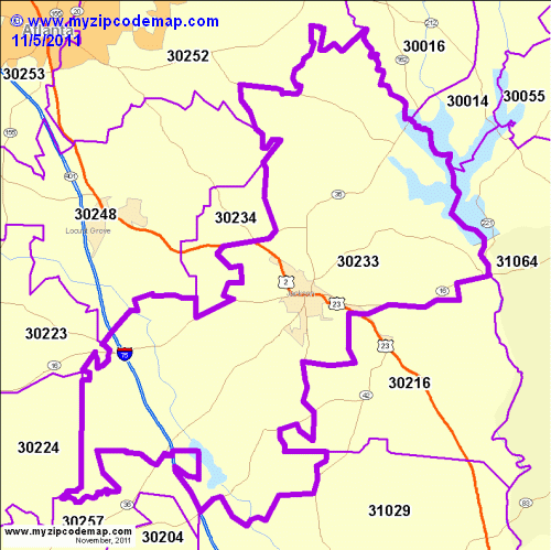 map of 30233