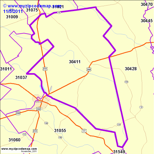map of 30411