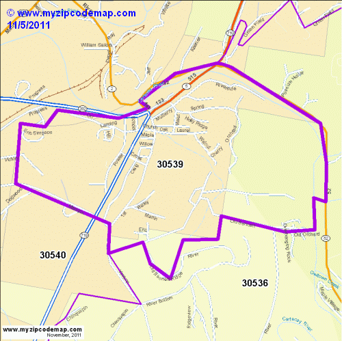 map of 30539