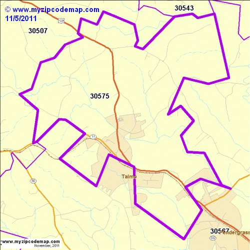 map of 30575