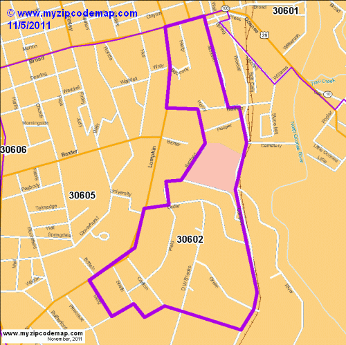 map of 30602