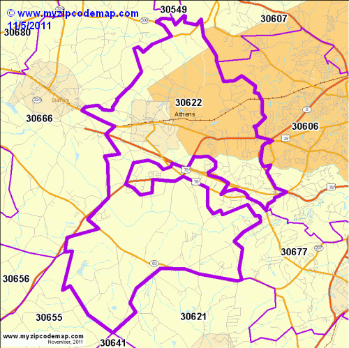map of 30622