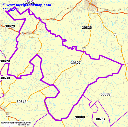 map of 30627