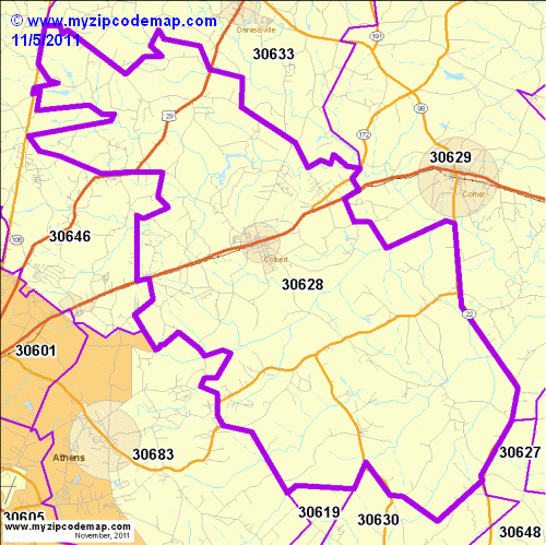 map of 30628