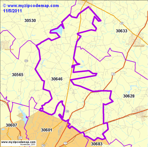 map of 30646