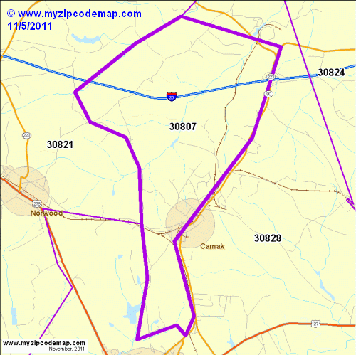 map of 30807