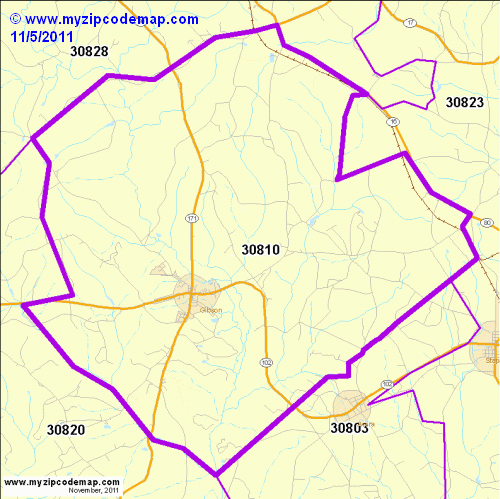 map of 30810