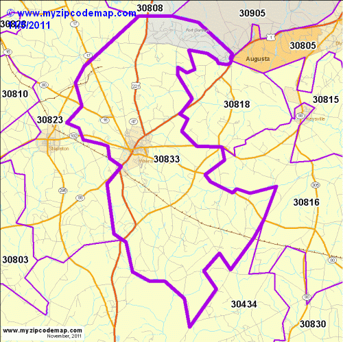 map of 30833