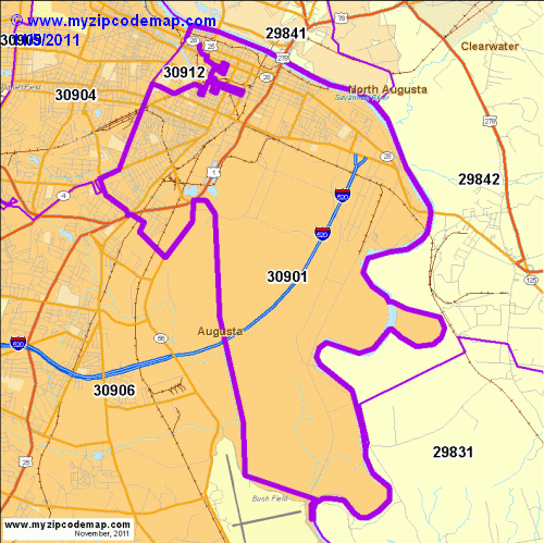 map of 30901