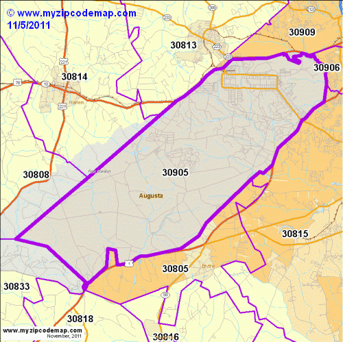 map of 30905