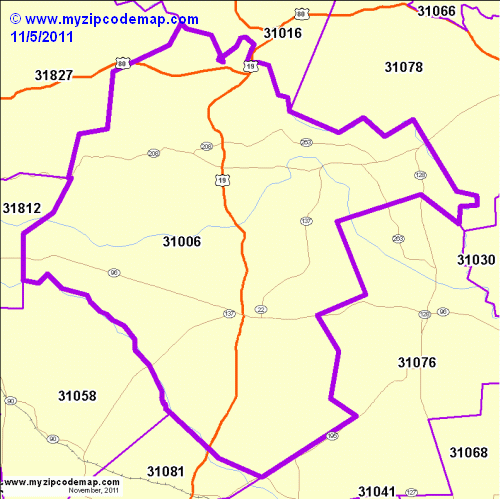 map of 31006