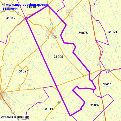 map of 31009