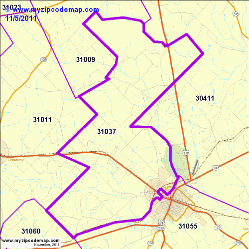 map of 31037