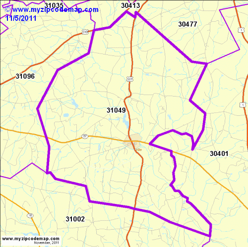 map of 31049