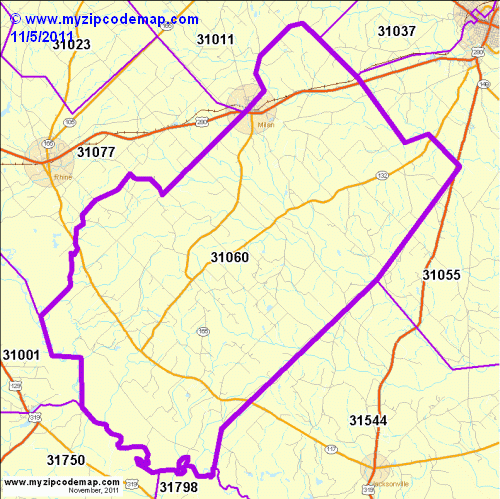 map of 31060