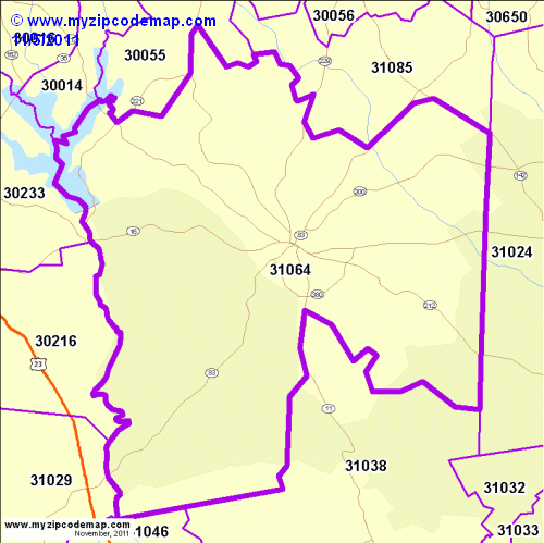 map of 31064