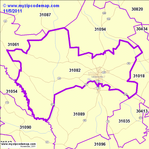 map of 31082