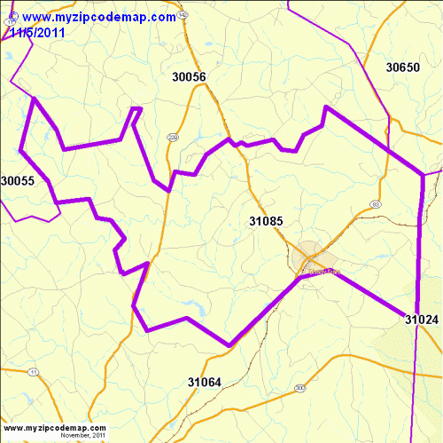 map of 31085