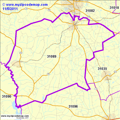 map of 31089