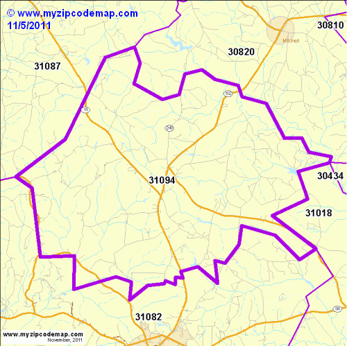 map of 31094