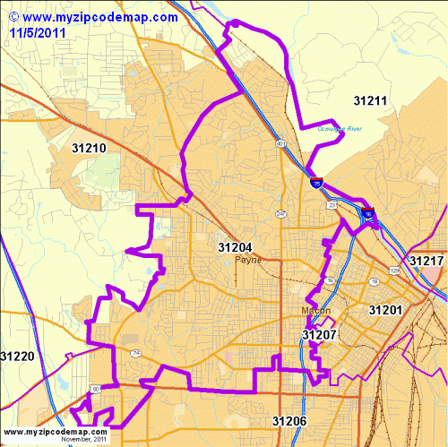 map of 31204