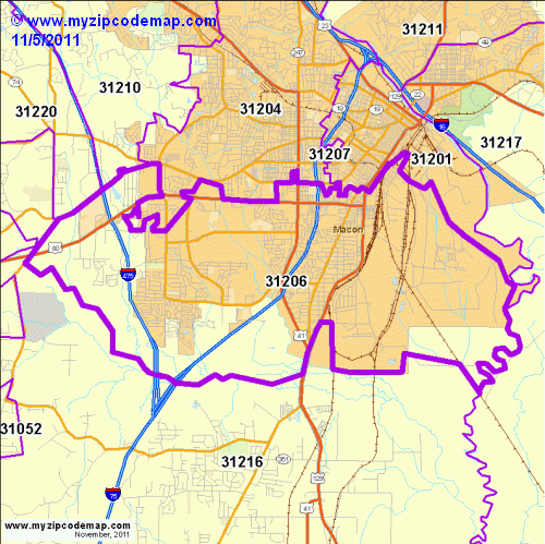 map of 31206