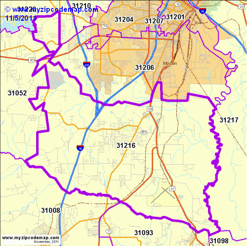 map of 31216