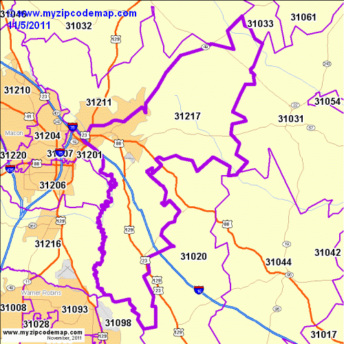 map of 31217