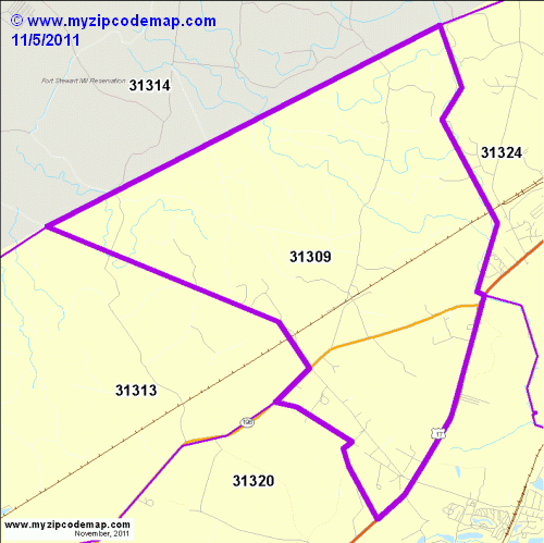 map of 31309