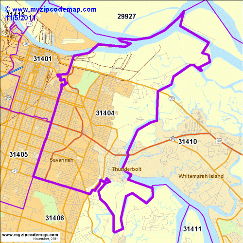 map of 31404