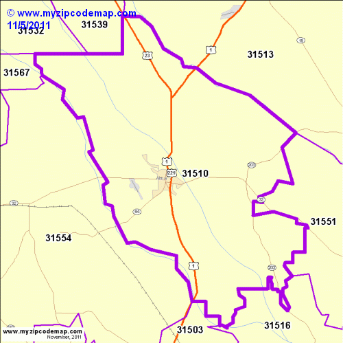 map of 31510