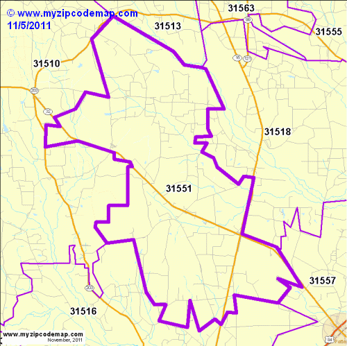 map of 31551