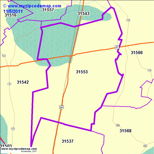 map of 31553