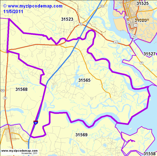 map of 31565