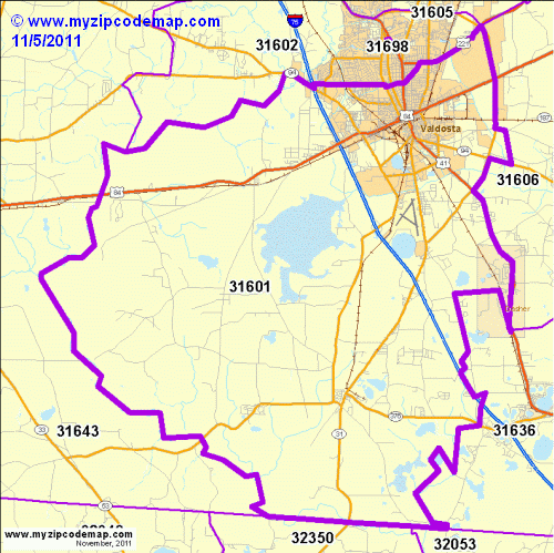 map of 31601