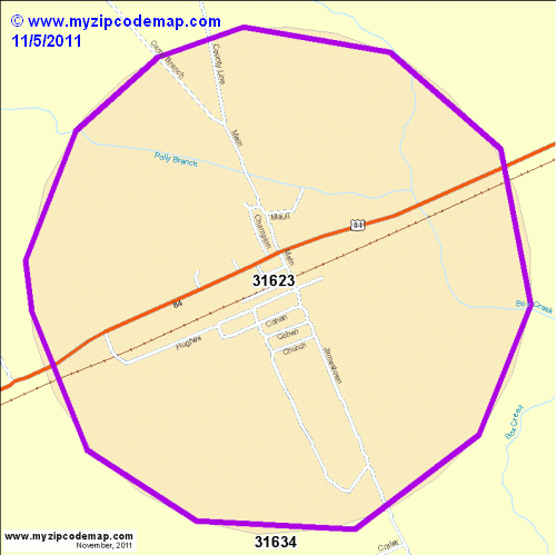 map of 31623