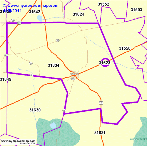 map of 31634